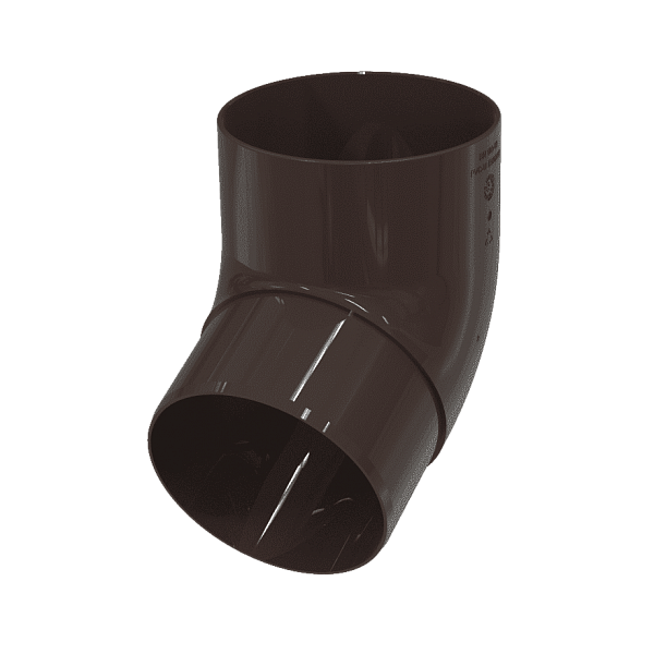 Технониколь Макси пластиковое колено трубы 67° коричневое